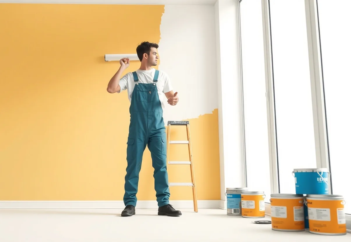 Peintre Marignane 13700 en intervention sur un chantier